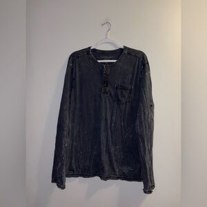 Calvin Klein - Navy Washed Out Longsleeve (Men’s)